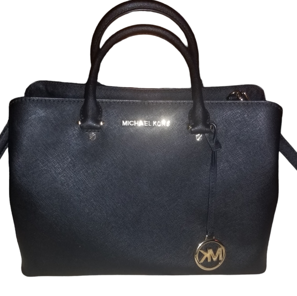 Michael Kors Black Satchel Crossbody Shoulder Bag